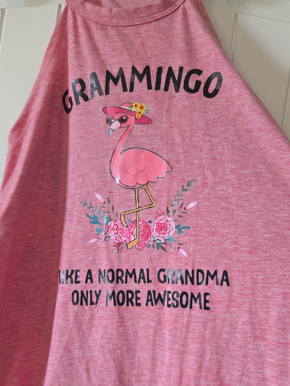 Pink Flamingo Graphic Tank - 'Grammingo'